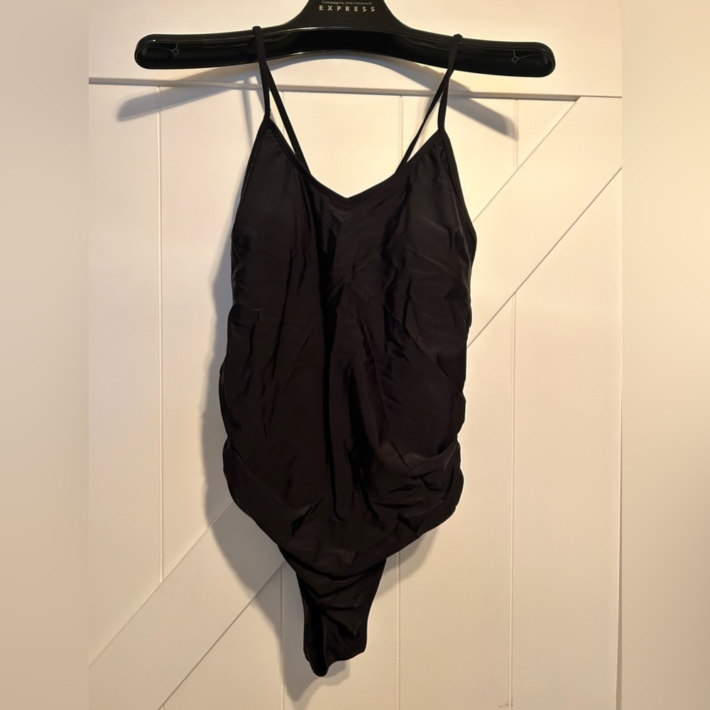 NWT Cupshe one-piece black bathing suit women’s size large